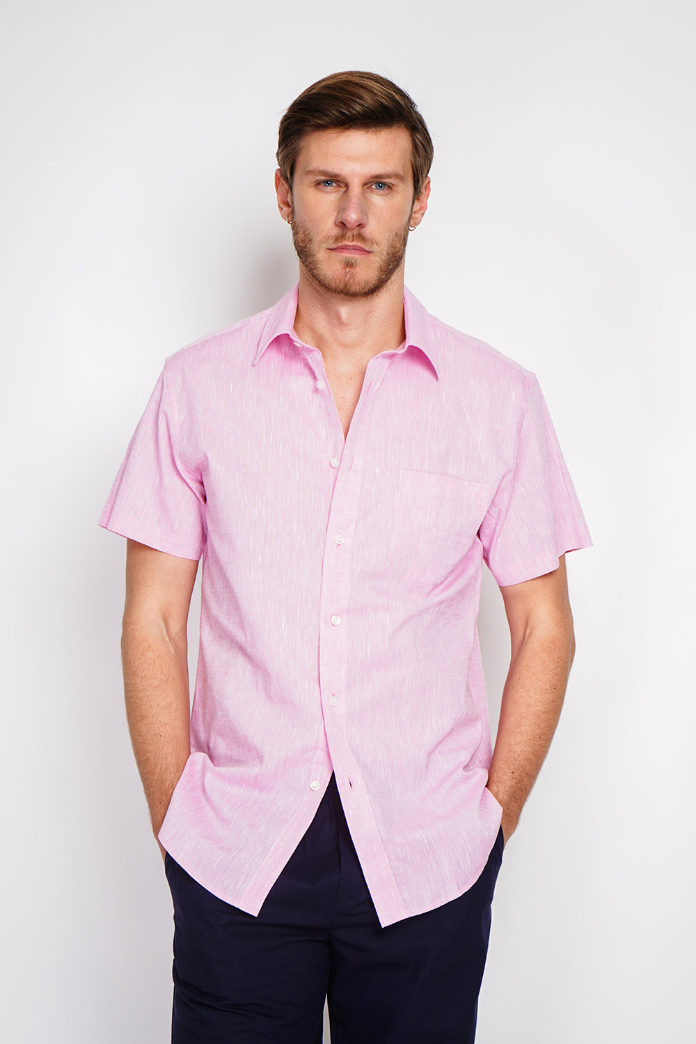 Camicia con tasca Rosa