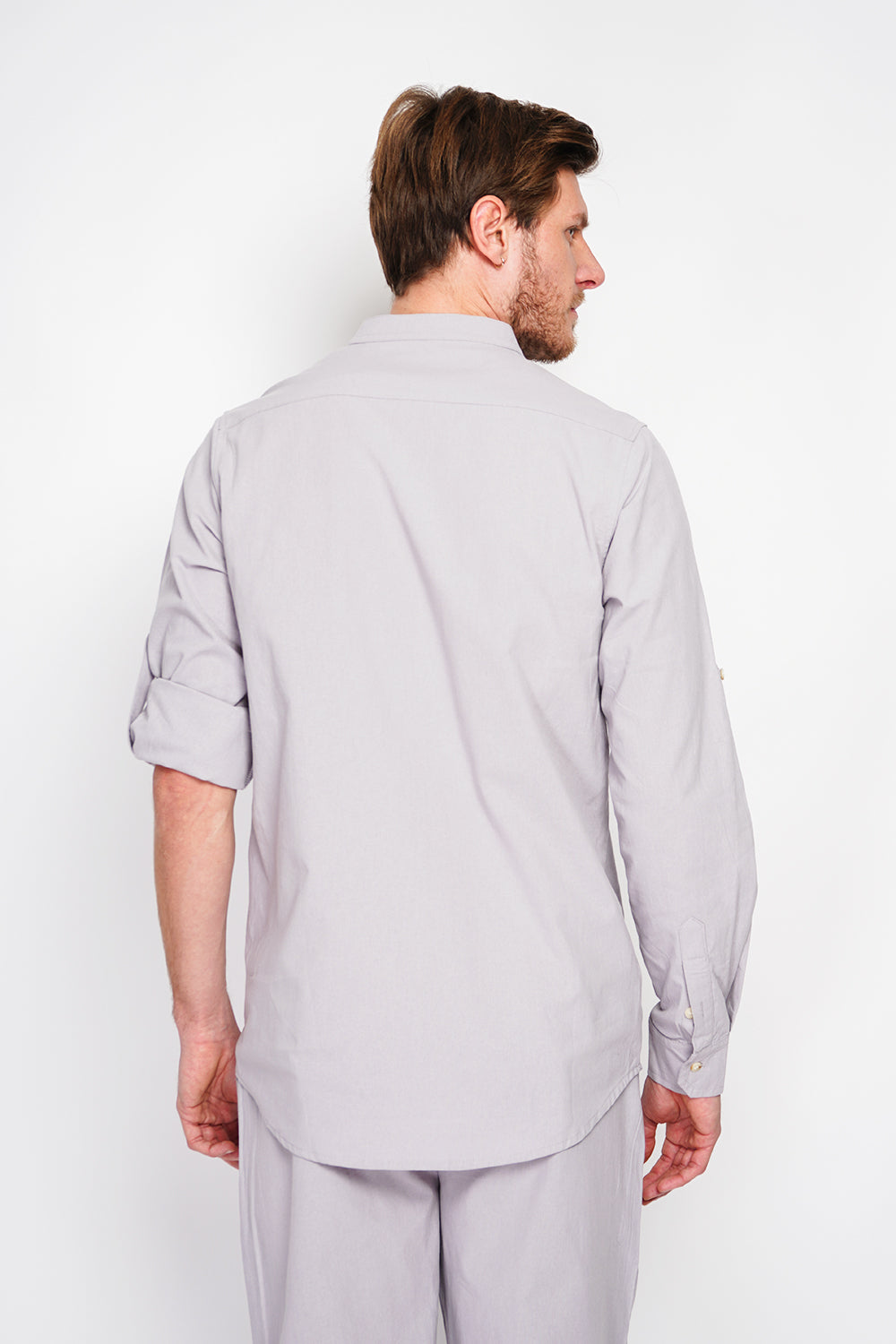 Camicia colore Grigio perla