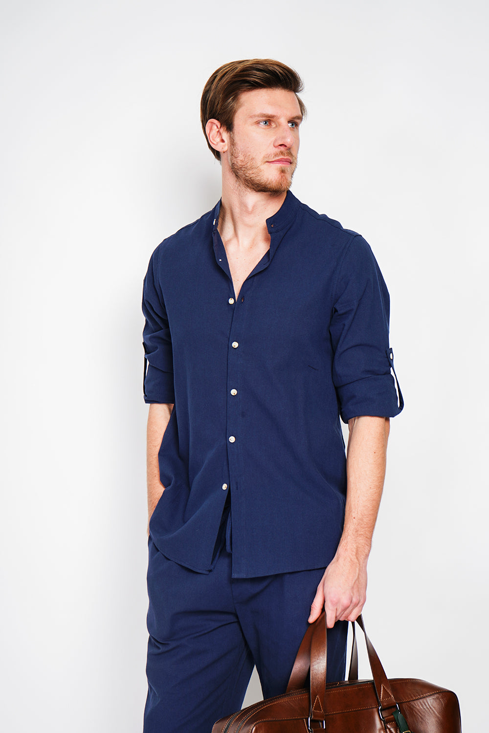 Camicia colore Blu navy