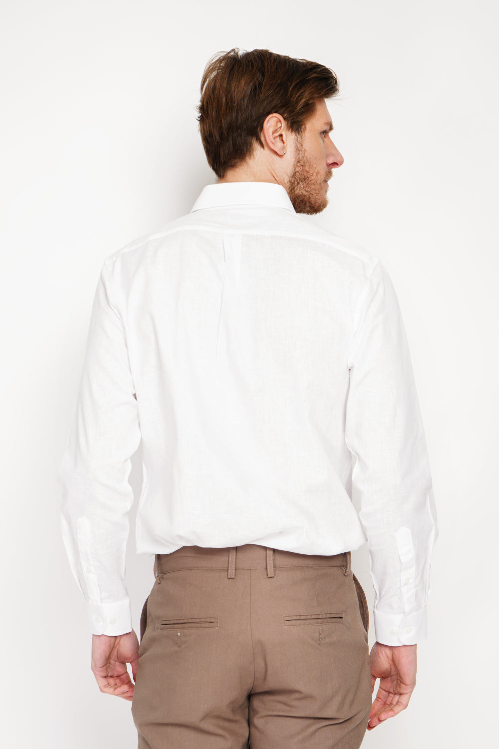 Camicia con taschino classico Bianco