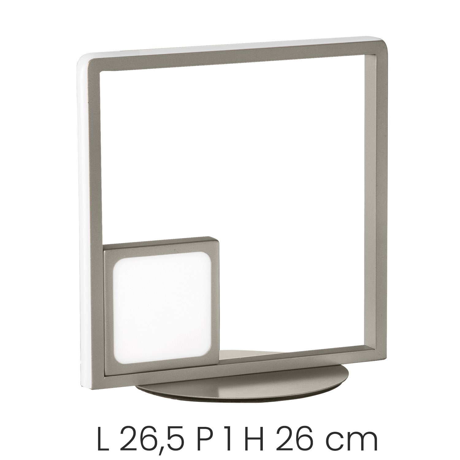 Dowel Lampada da Tavolo Argento