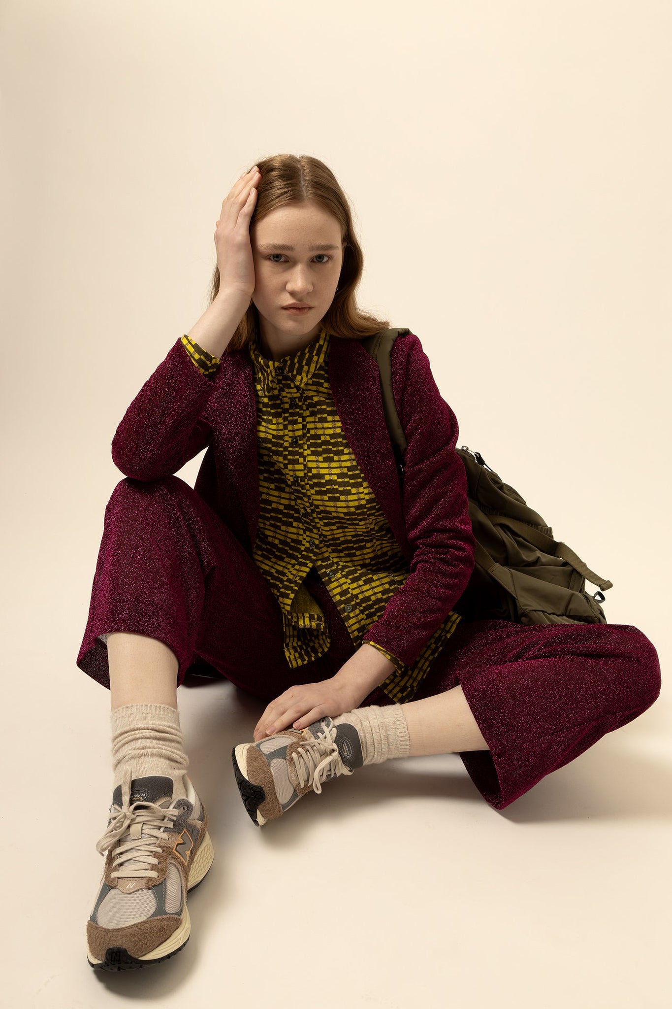 CARAIBI - LUREX FUCSIA NERO