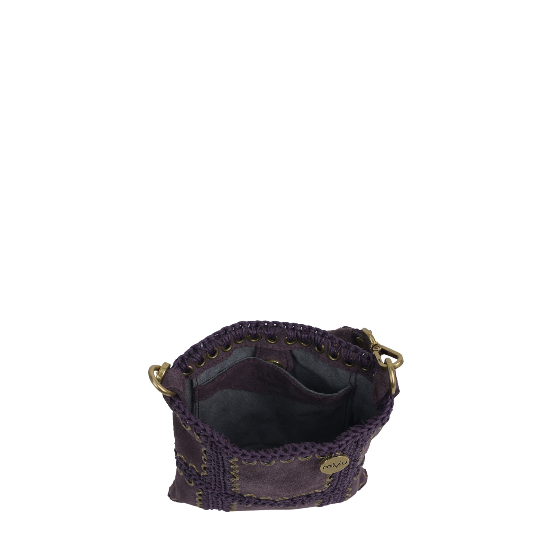 CLARA - SUEDE MELANZANA