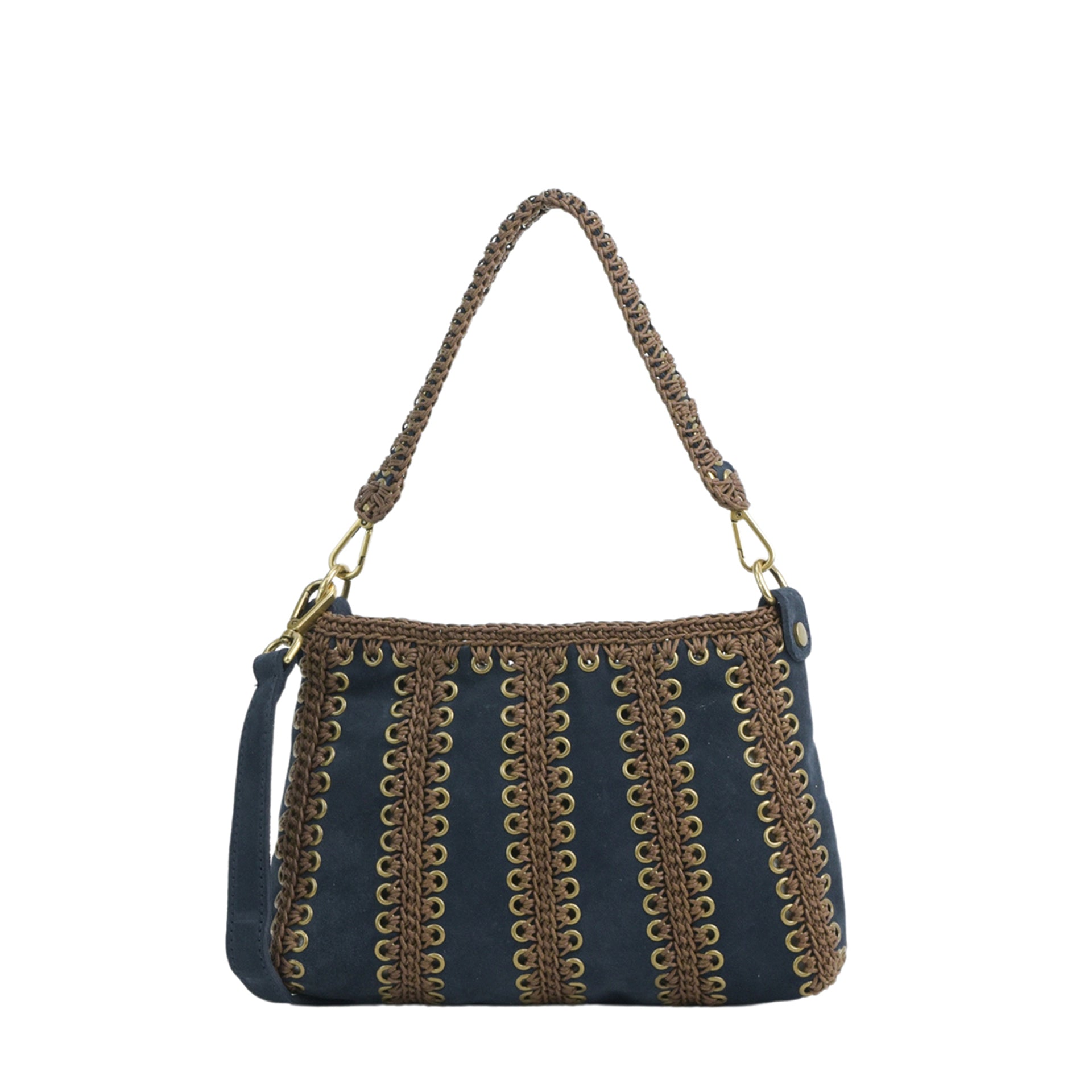 VESTA - SUEDE NAVY-Nocciola