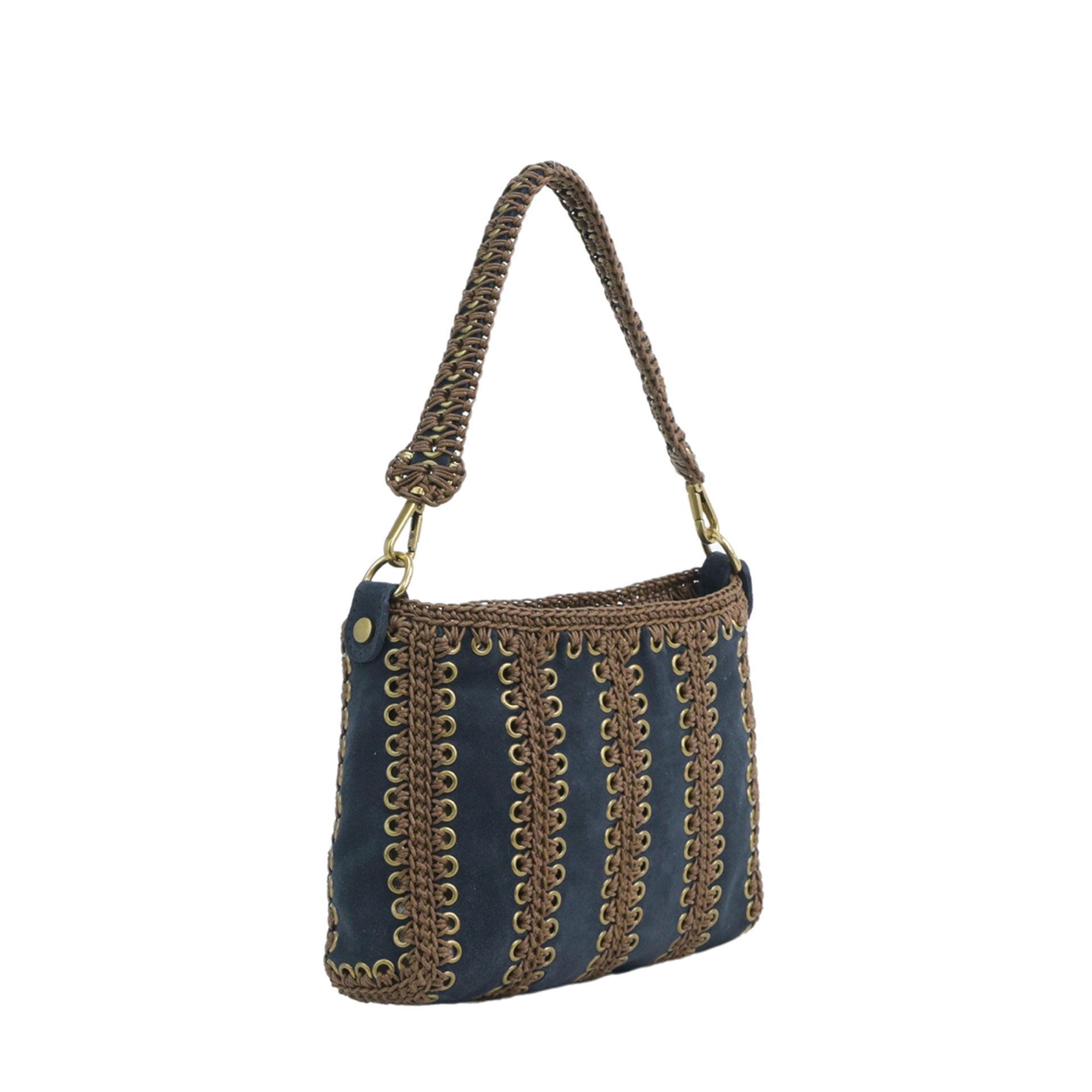 VESTA - SUEDE NAVY-Nocciola