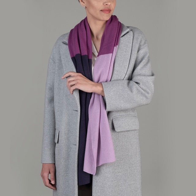 Sciarpa "Tricot Leggera"colore nuance di viola