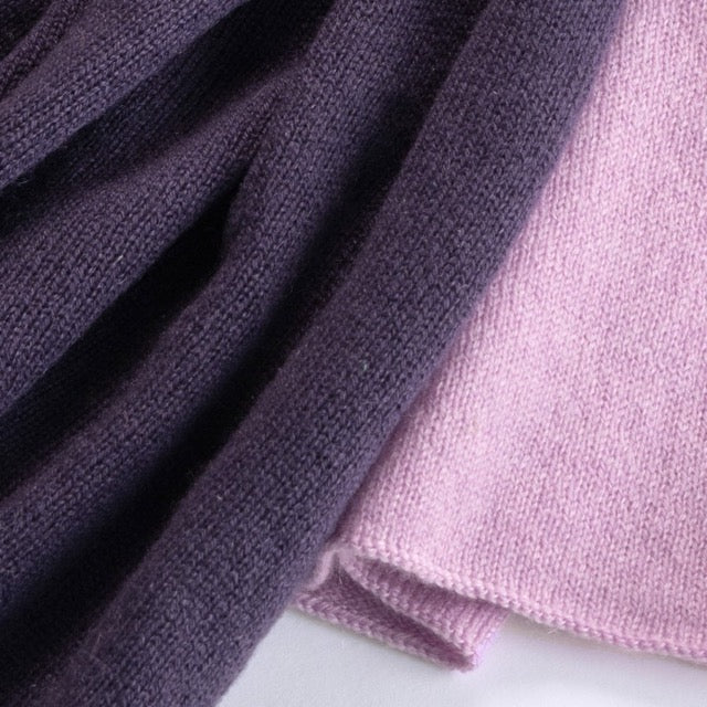 Sciarpa "Tricot Leggera"colore nuance di viola