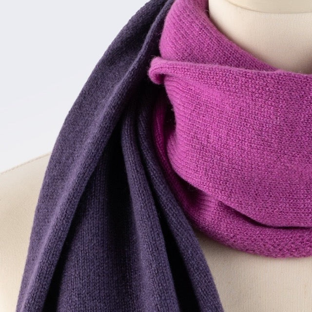 Sciarpa "Tricot Leggera"colore nuance di viola