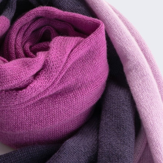 Sciarpa "Tricot Leggera"colore nuance di viola