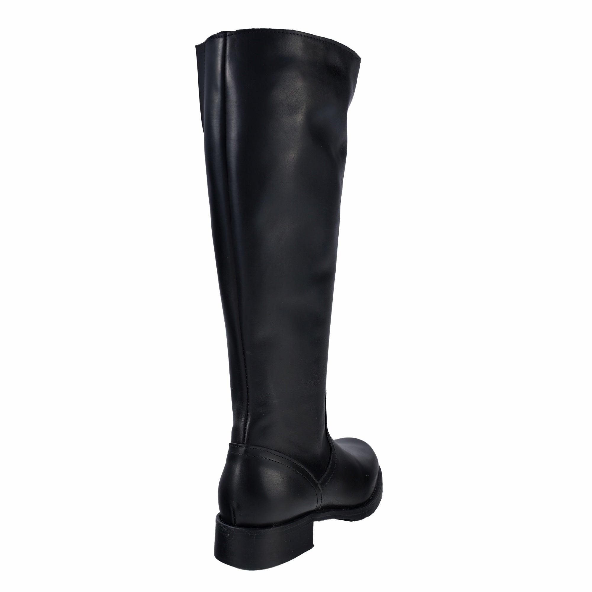 Stivali bassi in vera pelle di vitello Nero