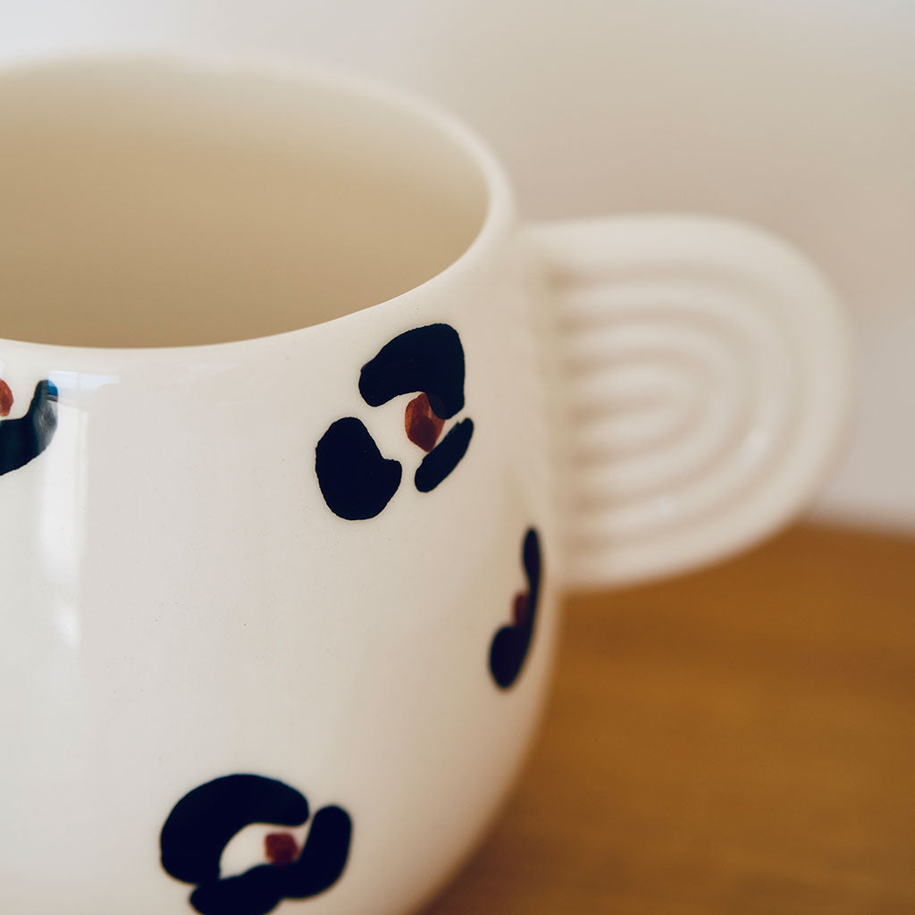 Tazza in ceramica Ambra - Leopardo