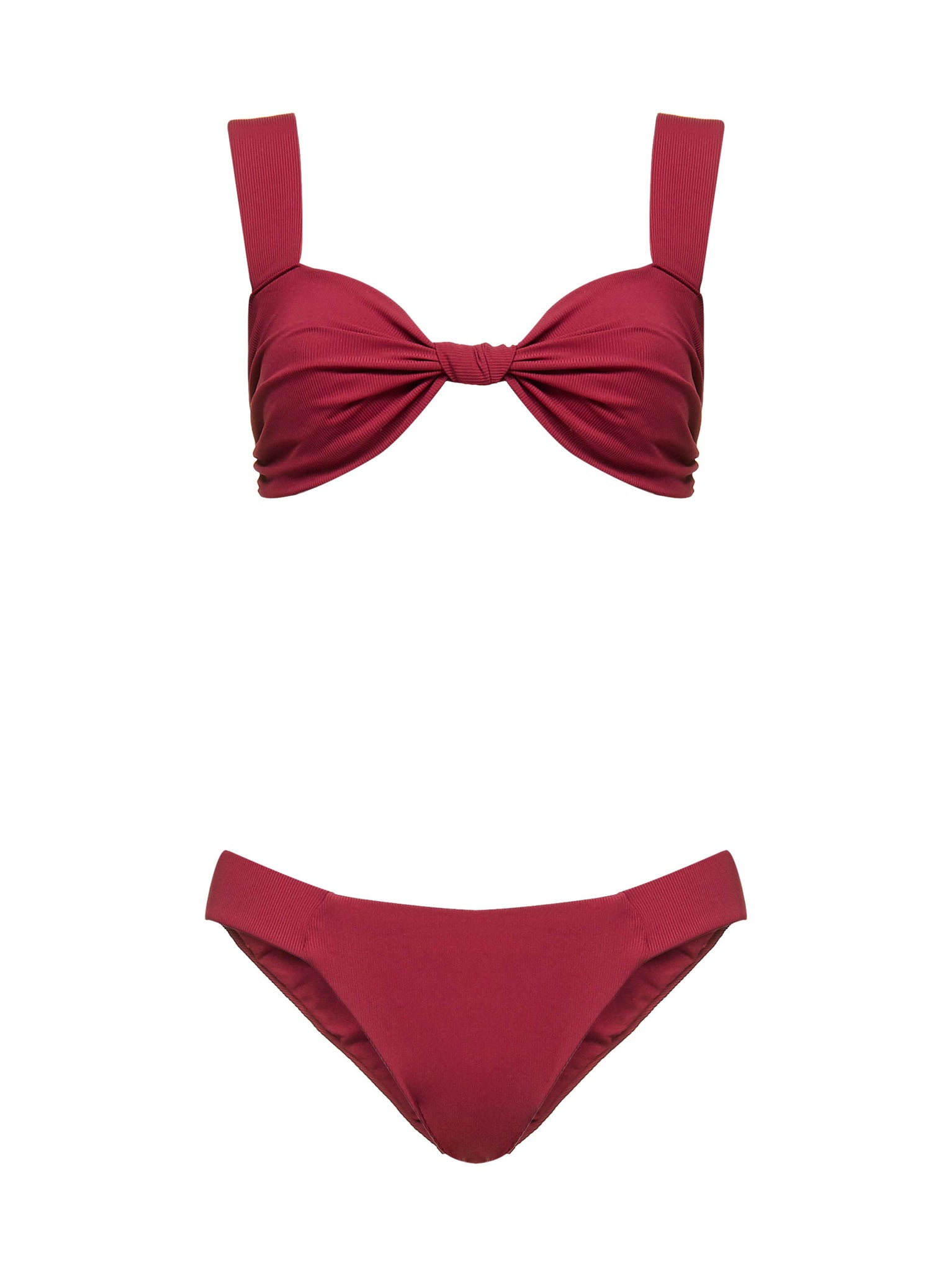 Nature Nautical Bikini Burgundy