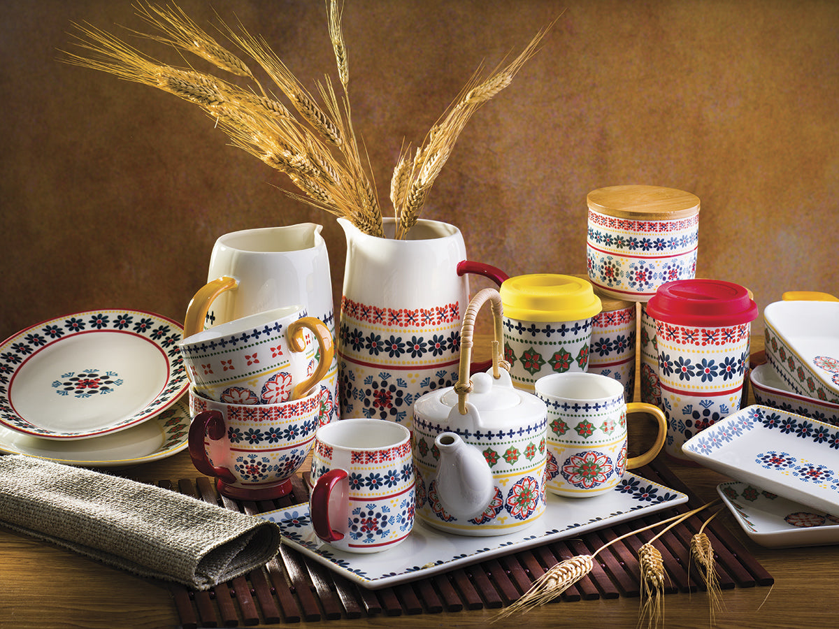 Pirofila Gardeny giallo new bone china 84161 cm 23x14x4,5