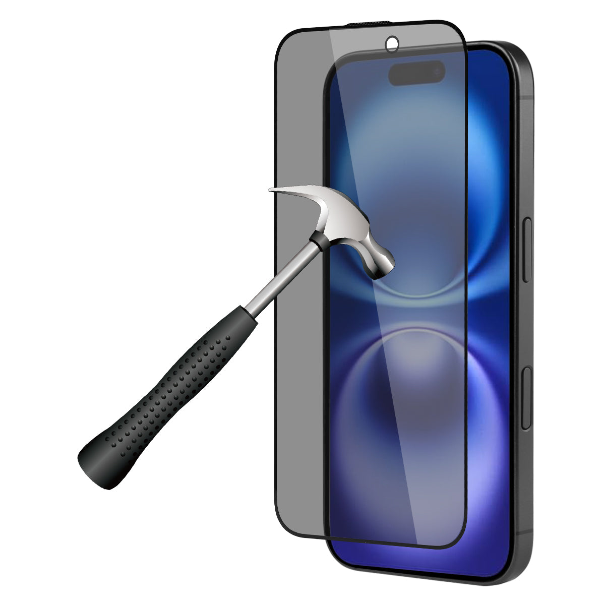 Pellicola Protettiva In Vetro Temperato Platino Per Iphone 16 - Antipolvere, Senza Bolle E Ad Alta Resistenza - Nero