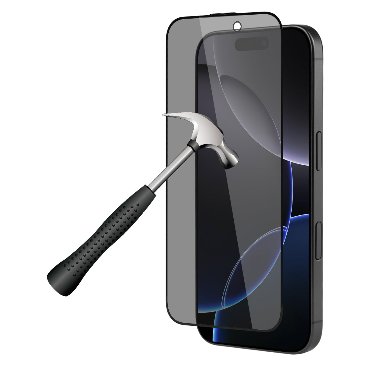 Pellicola Protettiva In Vetro Temperato Platino Per Iphone 16Pro - Antipolvere, Senza Bolle E Ad Alta Resistenza - Nero