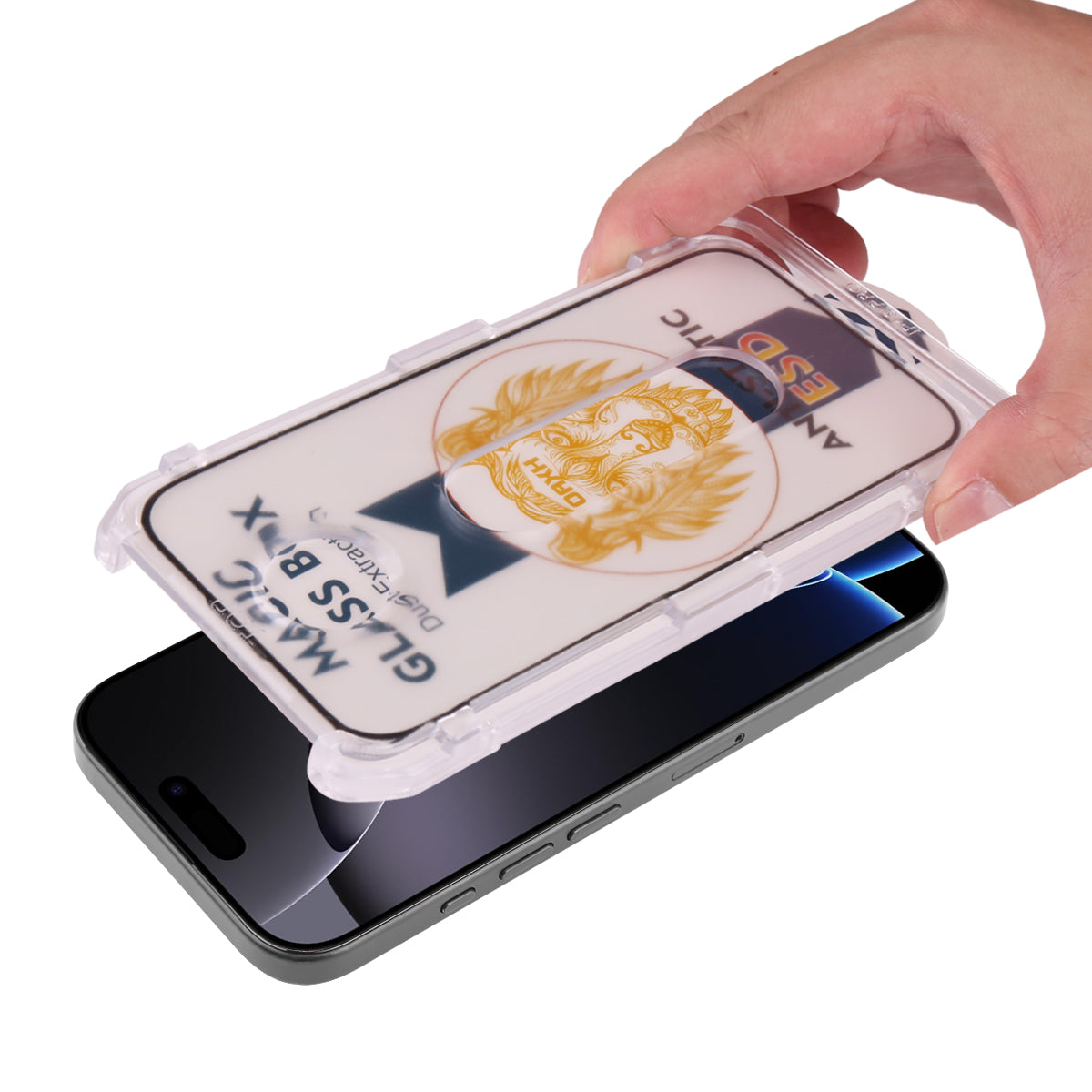 Pellicola Protettiva In Vetro Temperato Platino Per Iphone 16Pro - Antipolvere, Senza Bolle E Ad Alta Resistenza - Trasparente