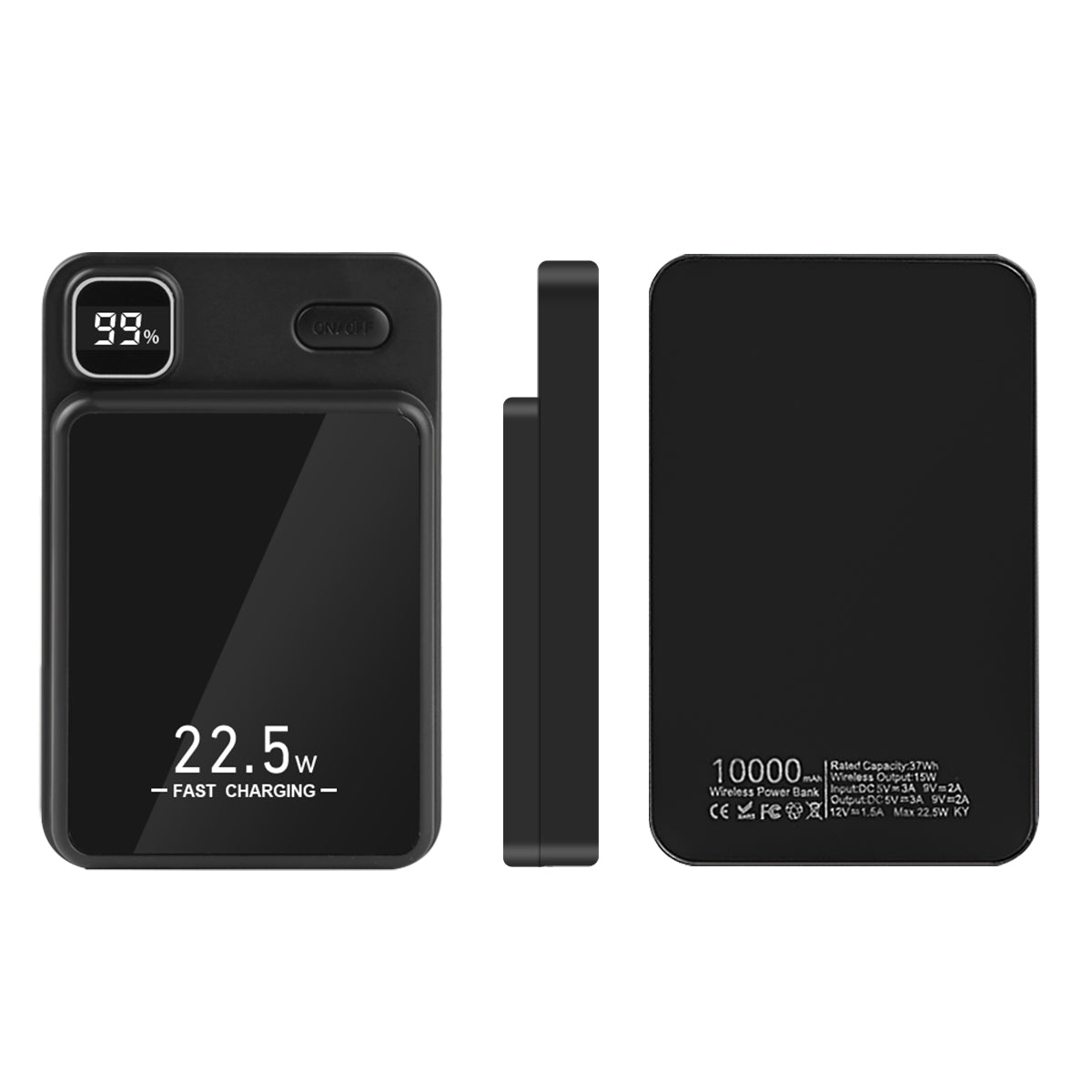 POWER BANK 10000 mAh CON SCHERMO LED MAGSAFE