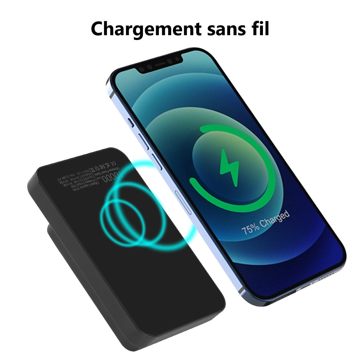 POWER BANK 10000 mAh CON SCHERMO LED MAGSAFE