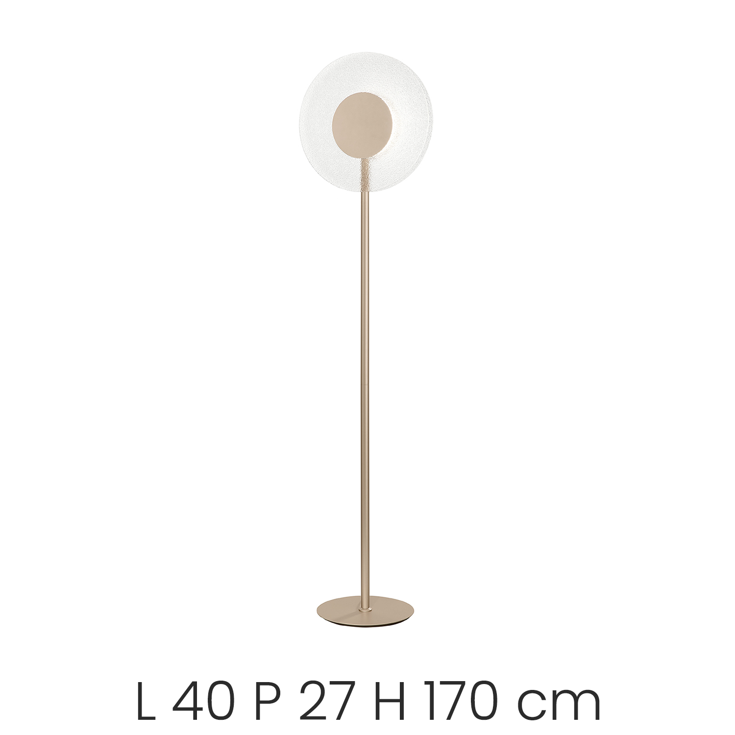 Candy Lampada da terra - Trasparente