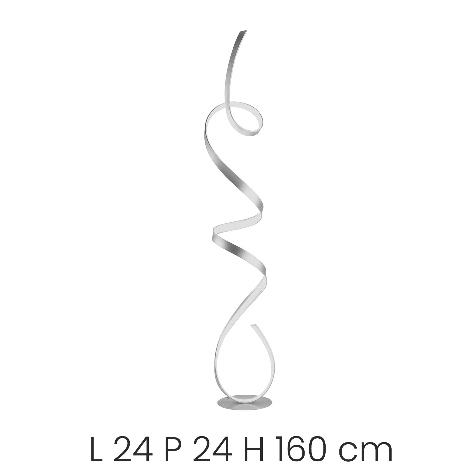 Lumen Lampada da Terra Argento