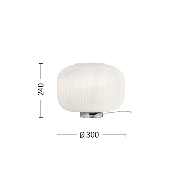 Lampada da tavolo RIGADIN - Bianco Satinato 2