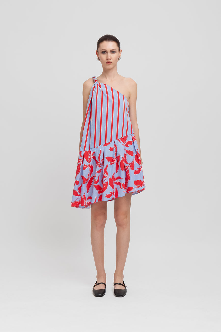 Mini abito monospalla