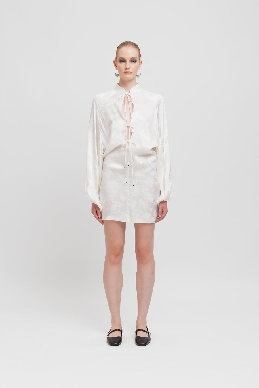 Mini abito in damascato