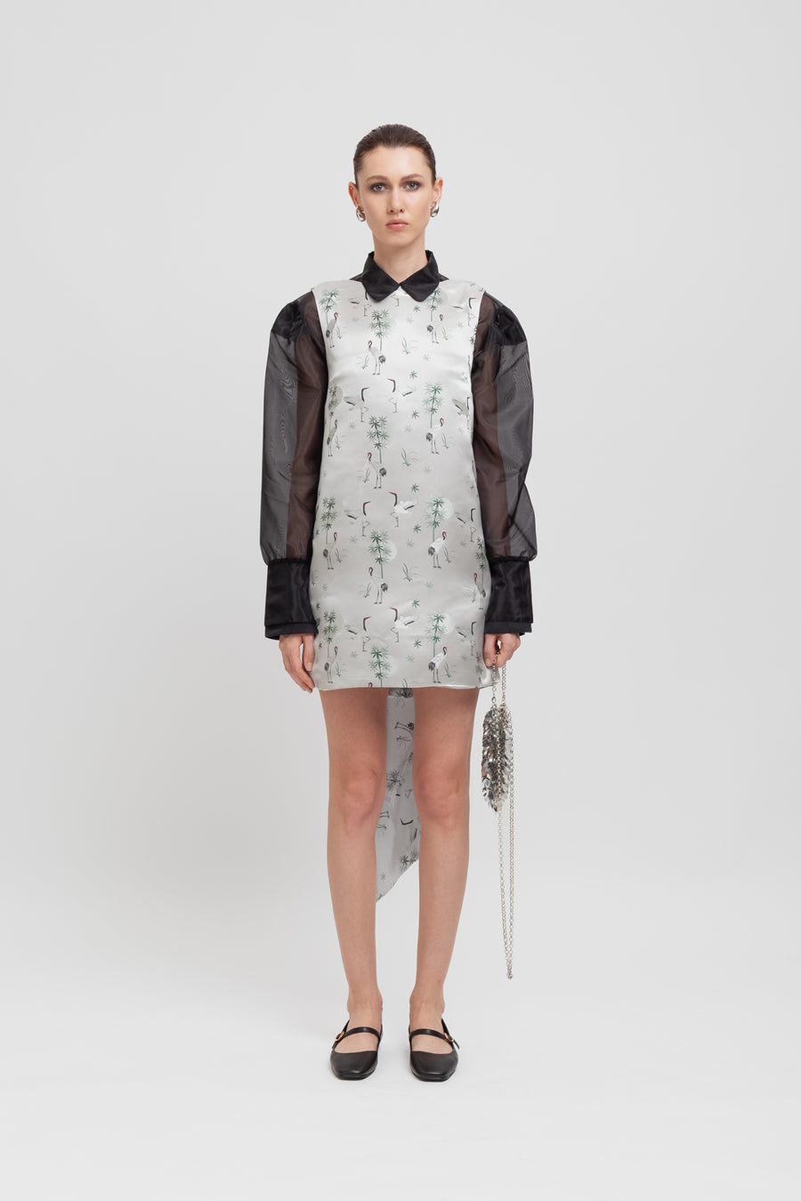 Mini abito con maxi fiocco