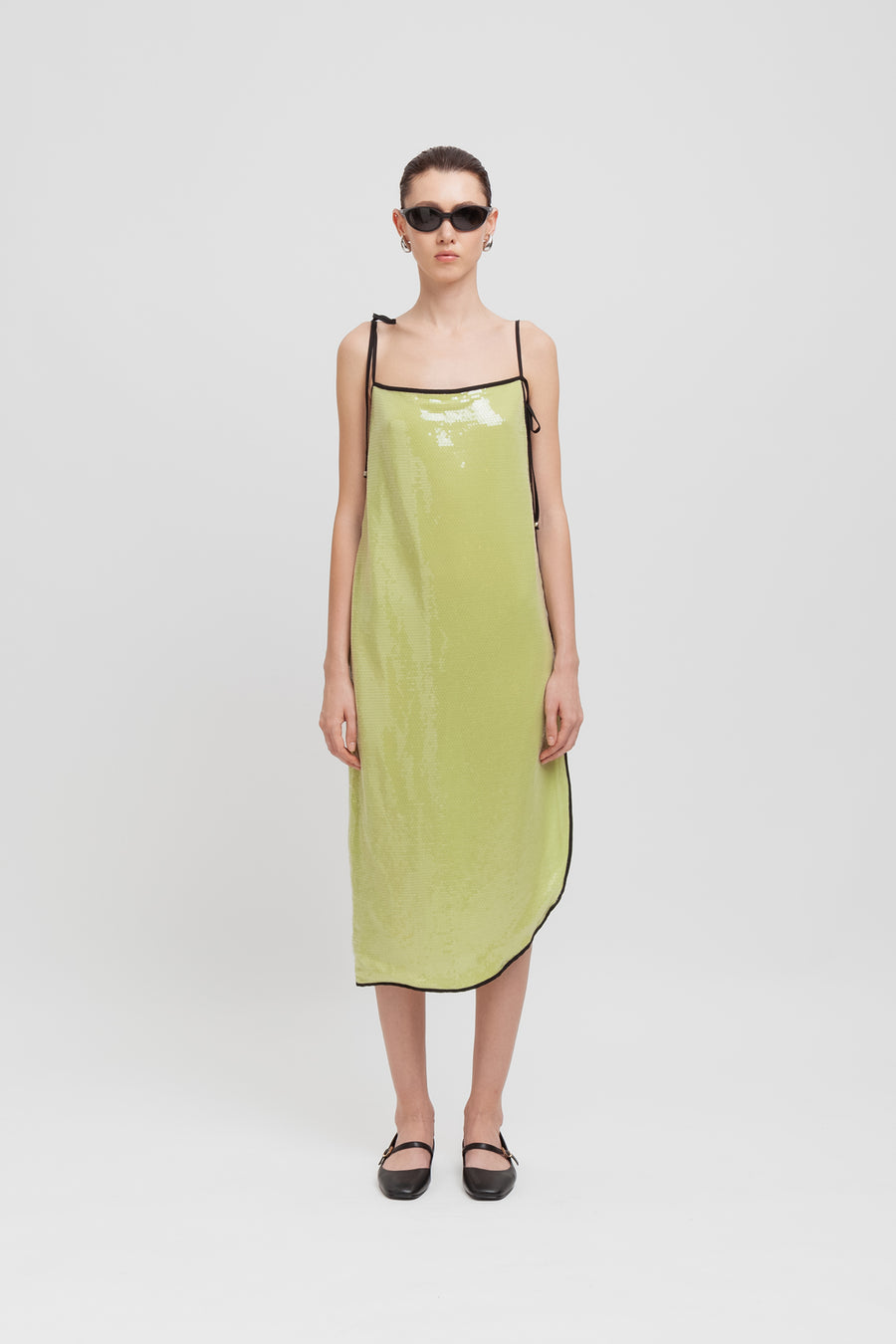 Abito midi in paillettes