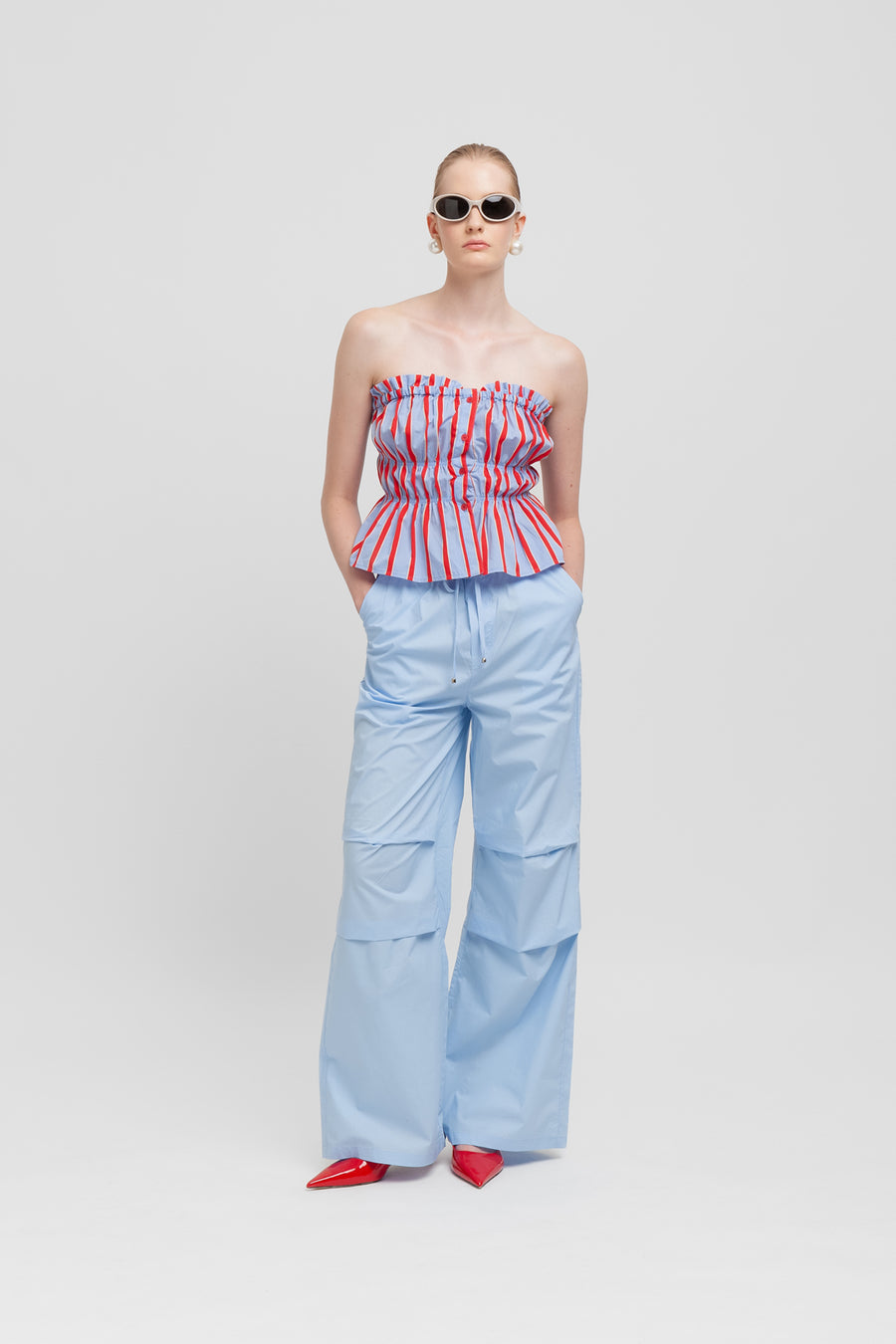 Parachute in popeline