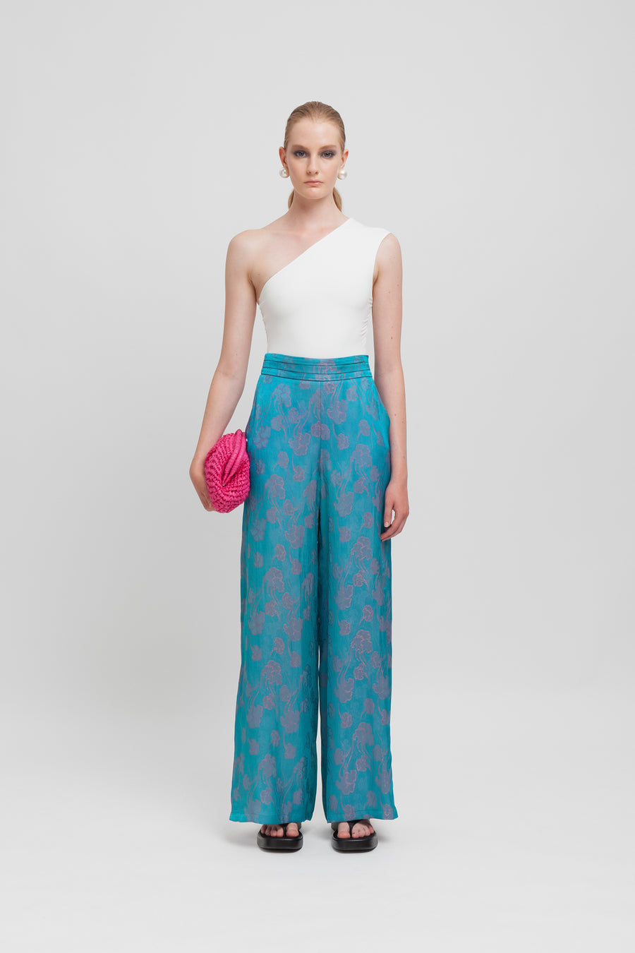 Pantaloni in damascato