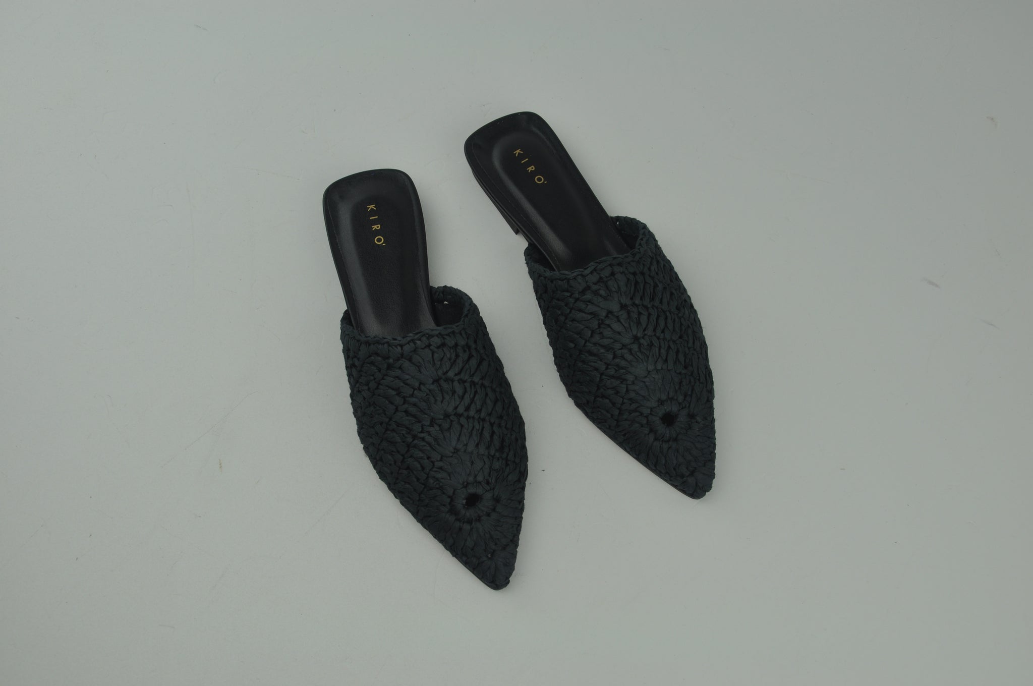 SABOT-10 IN RAFFIA NERO