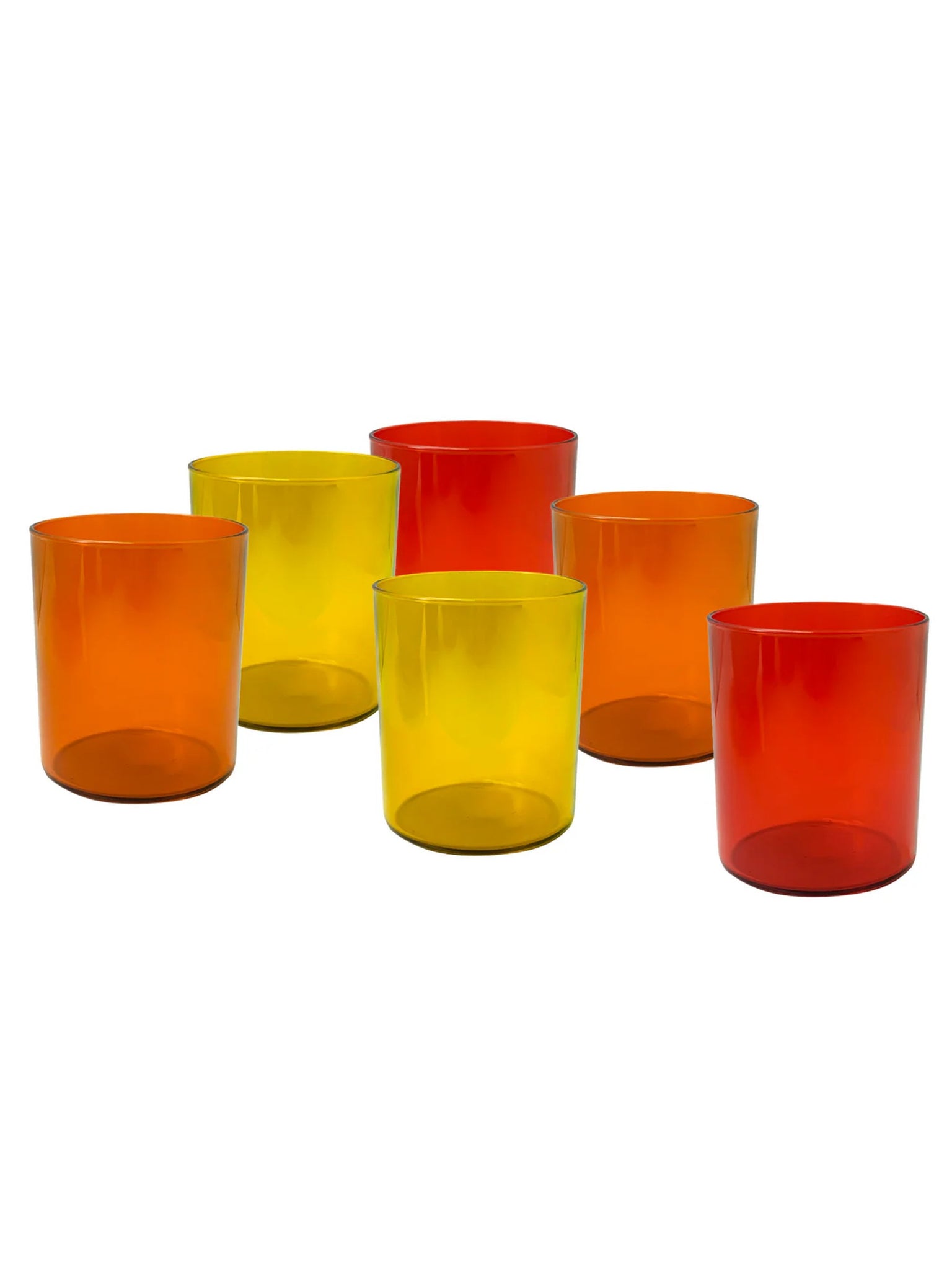 AERE Set 6 Bicchieri In Vetro 25Cl Multicolor Blu