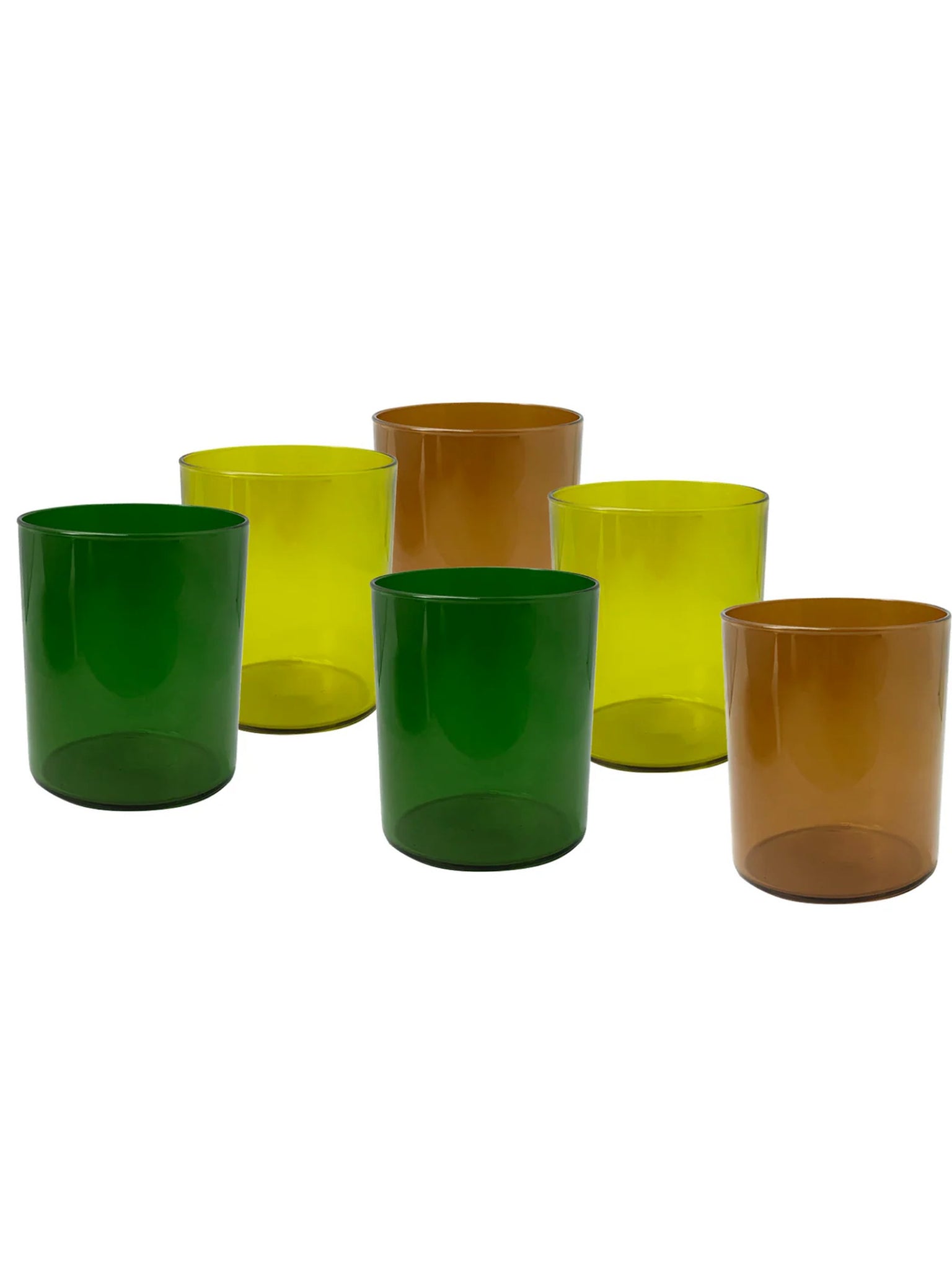 AERE Set 6 Bicchieri In Vetro 25Cl Multicolor Autunno