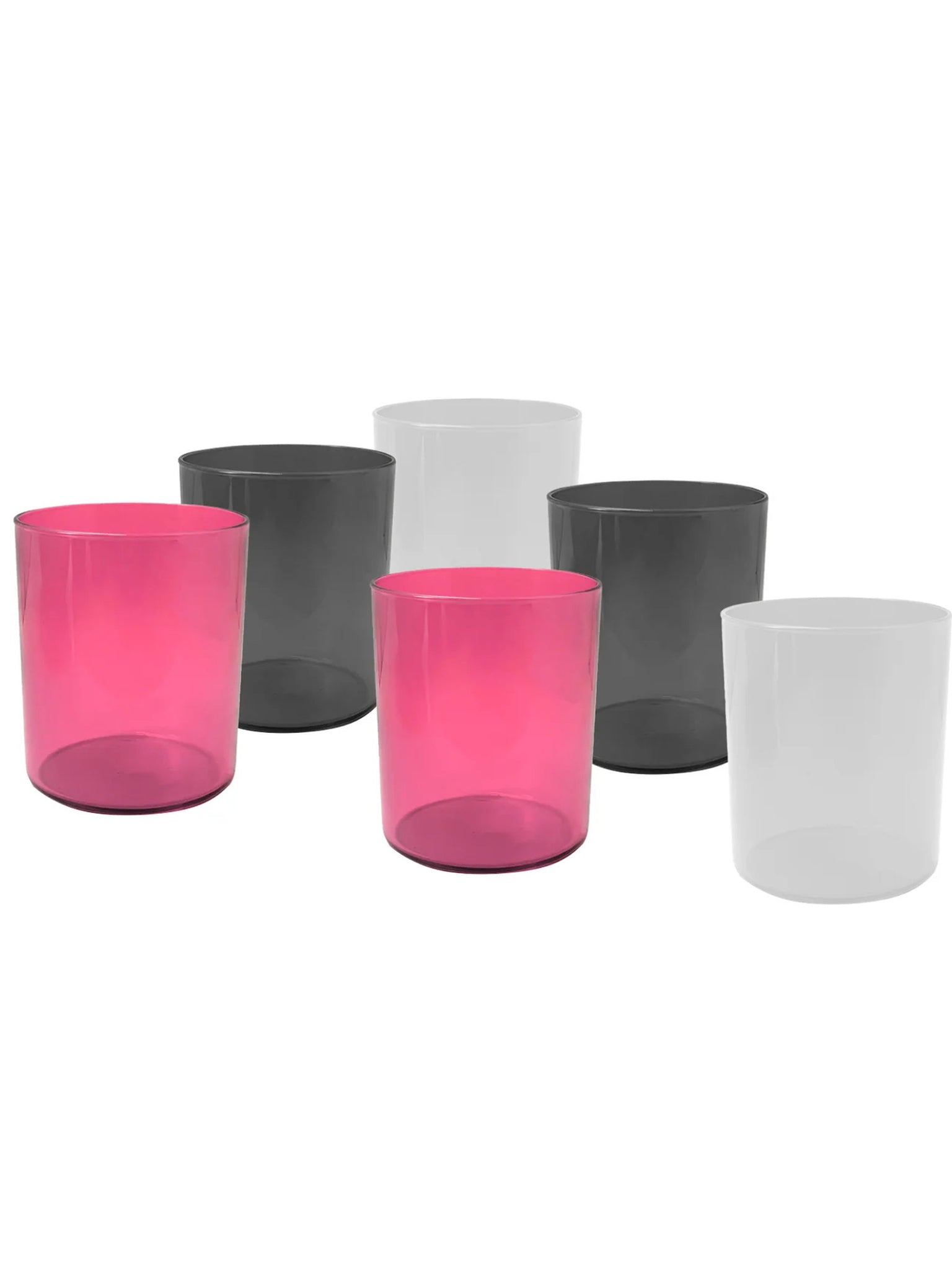 AERE Set 6 Bicchieri In Vetro 25Cl Multicolor Modern
