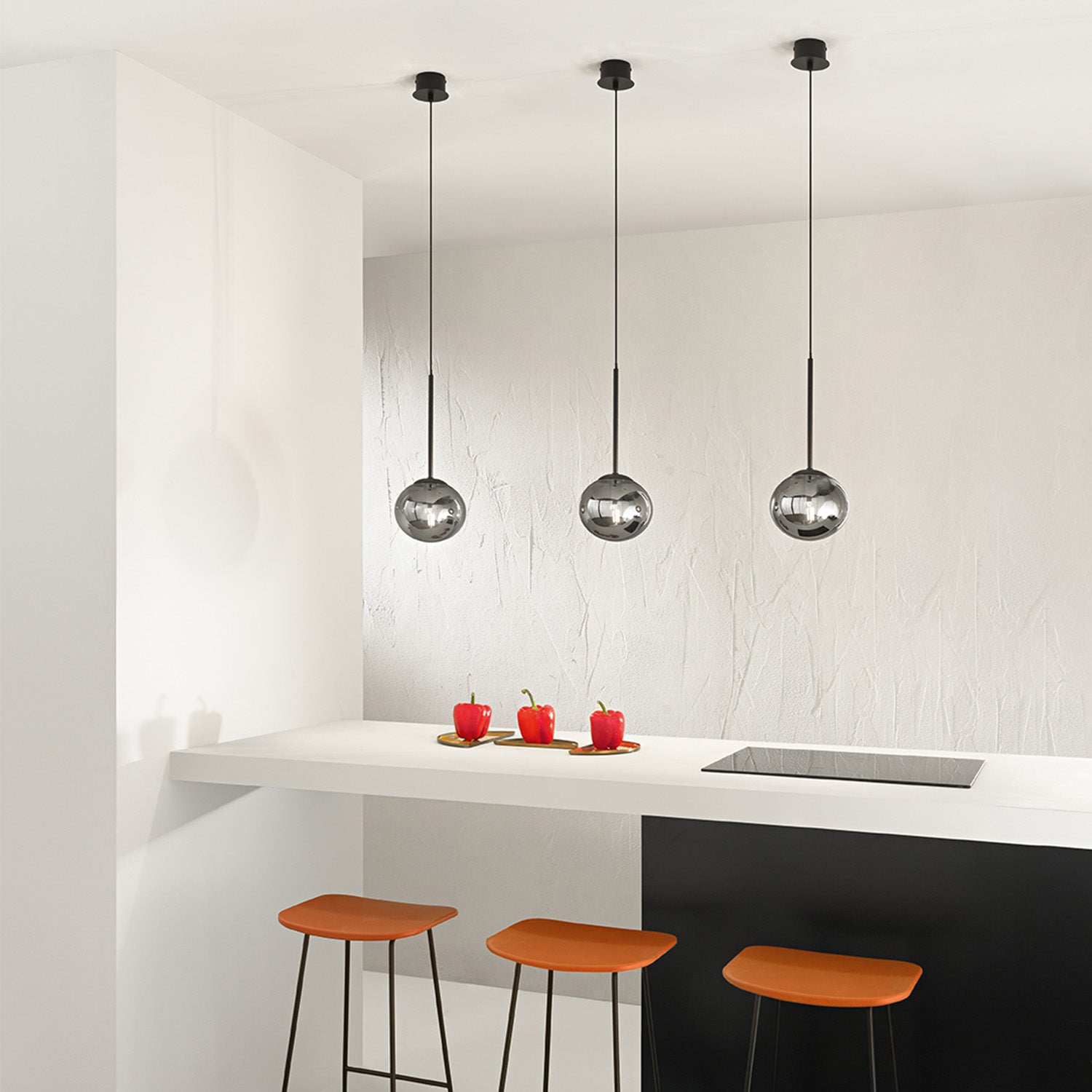 Lampada a sospensione Jewel - Nero