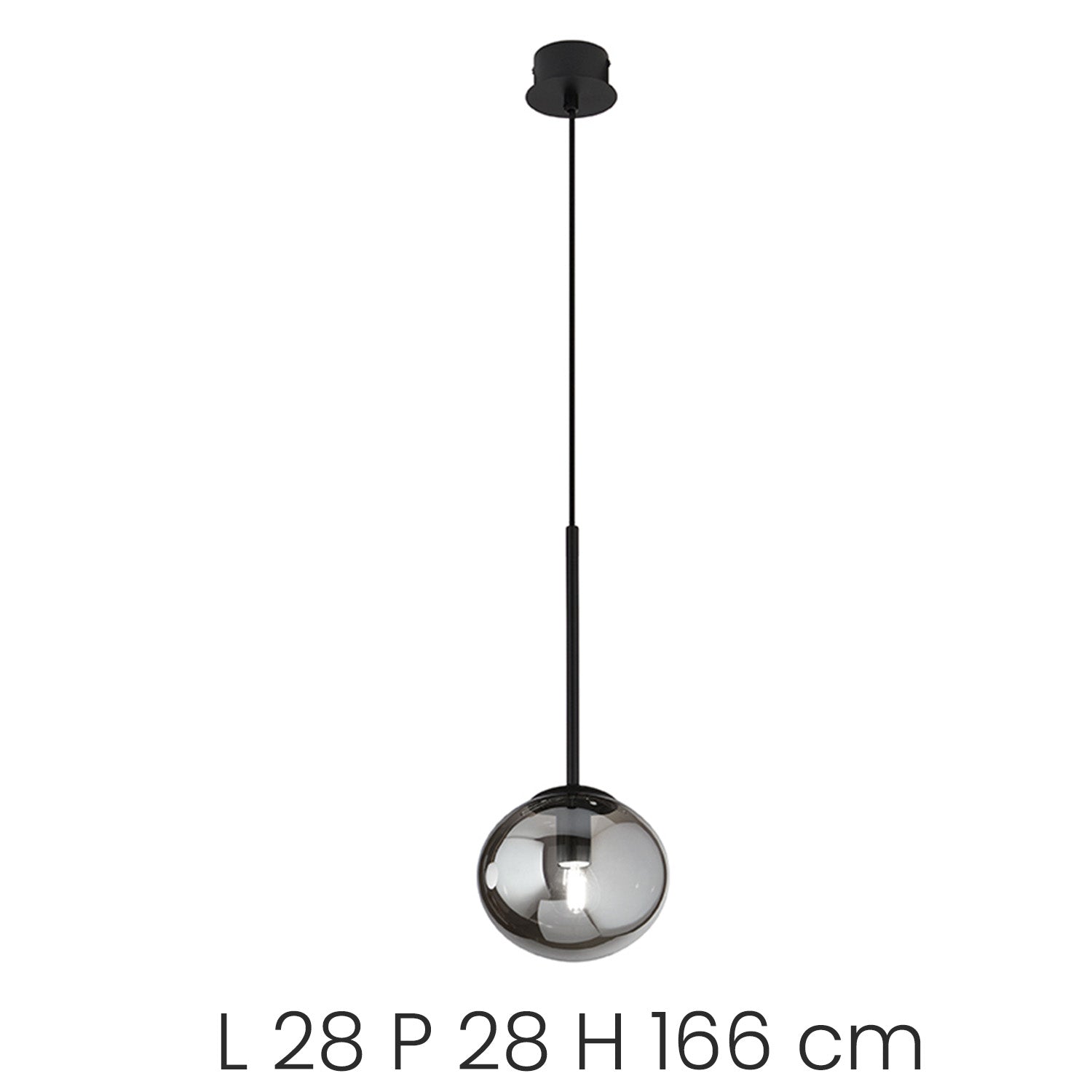 Lampada a sospensione Jewel - Nero