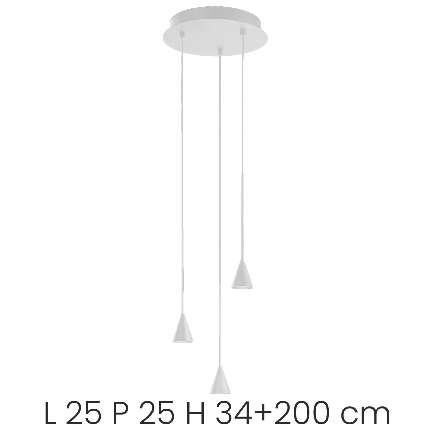 Lex Lampada a Sospensione Bianco 3