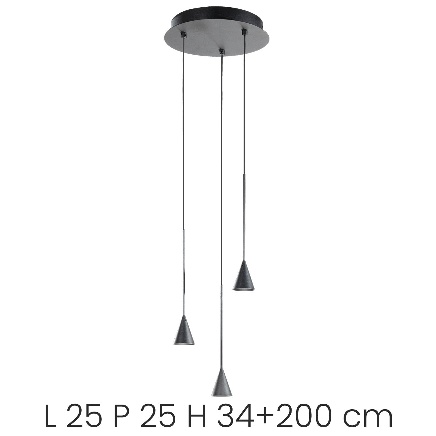 Lex Lampada a Sospensione Nero 3