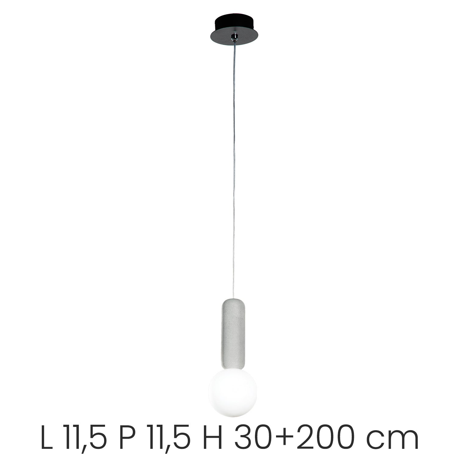 Rock Lampada a Sospensione Cemento