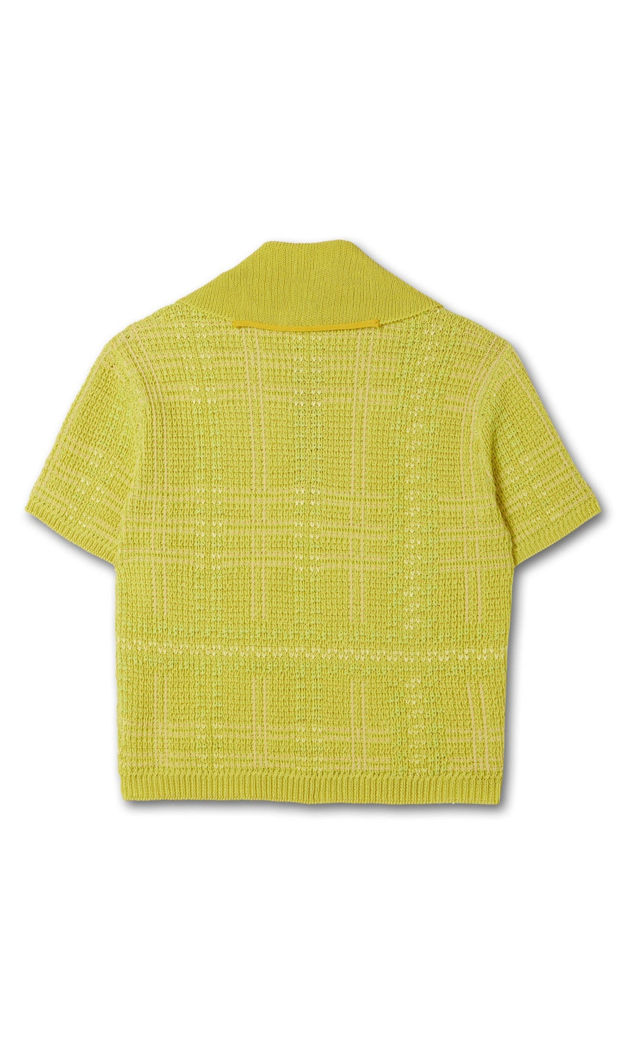 Check jacquard polo t-shirt
