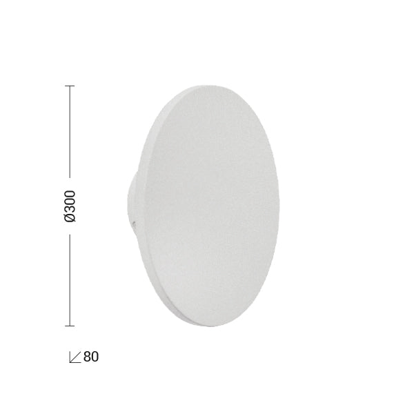 Lampada da parete Led Bianco SUNSET - Bianco Grande
