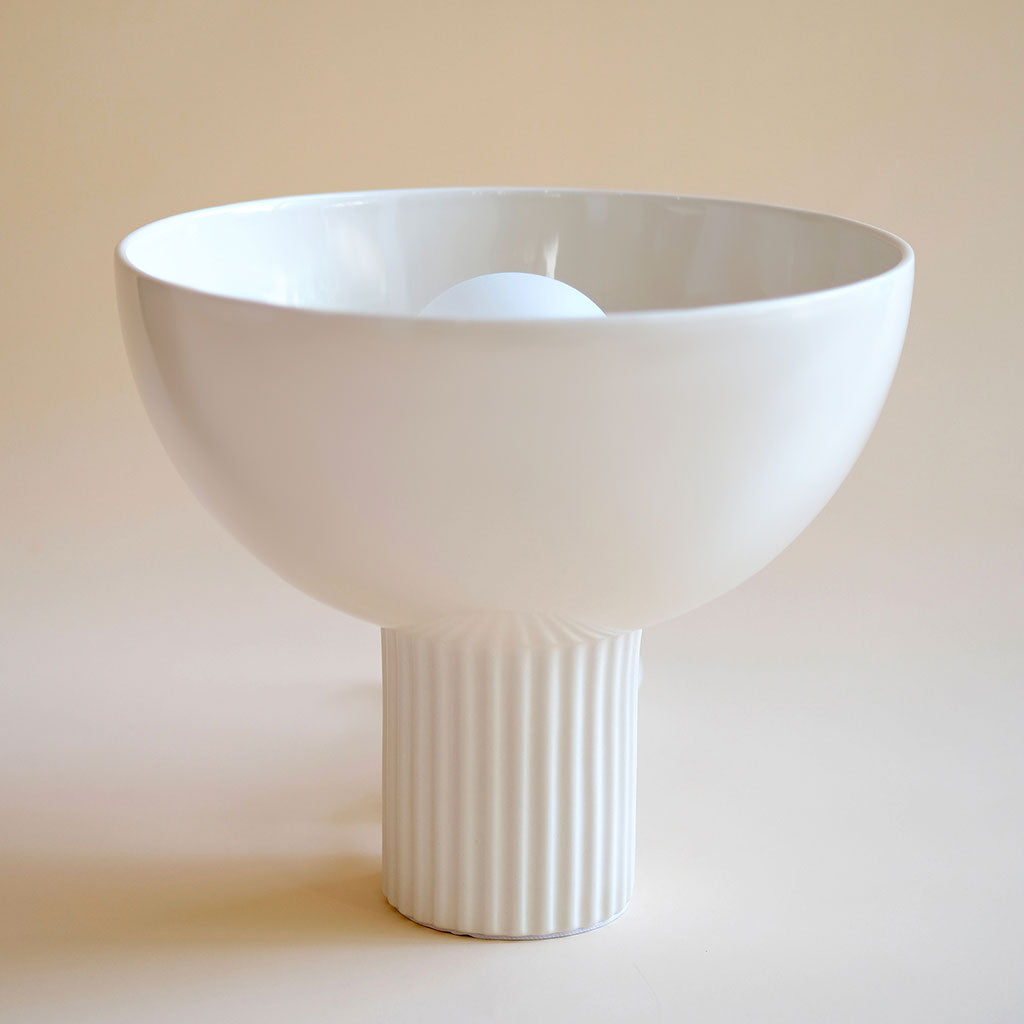 Lampada in ceramica Coupo - Bianca