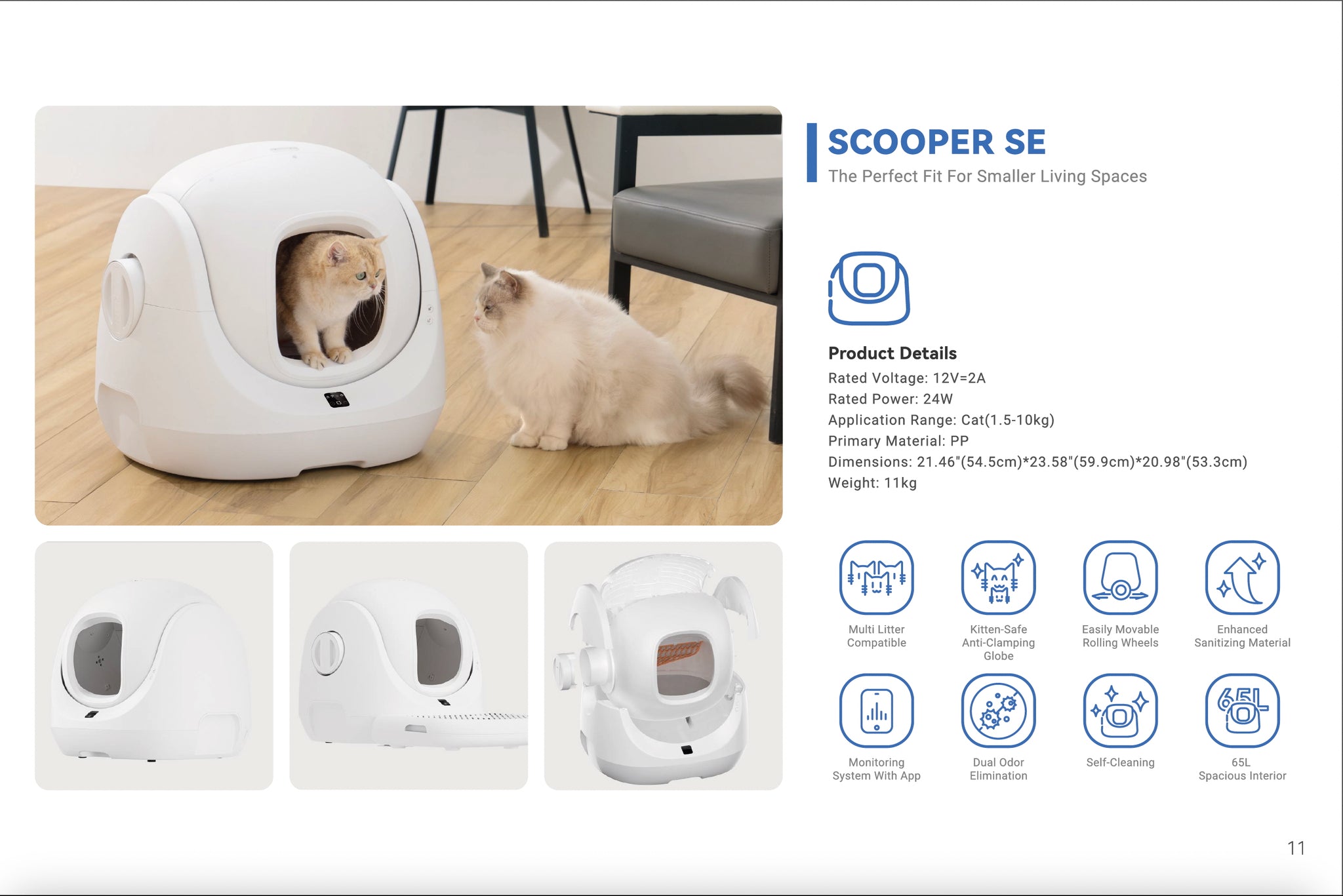 Automatic Cat Litter Box Scooper SE