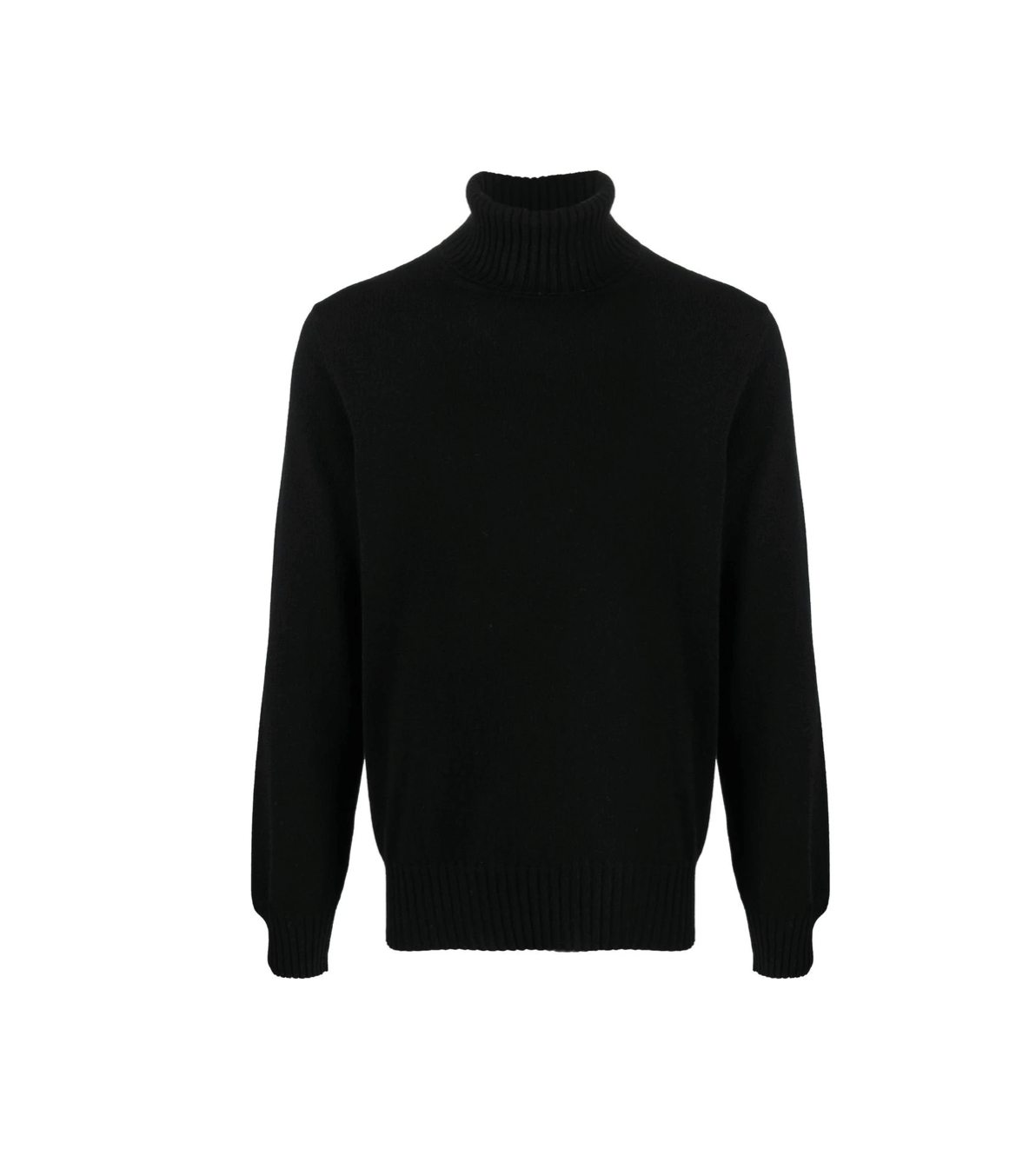 UOMO- Maglia a collo alto fino in cashmere e lana black