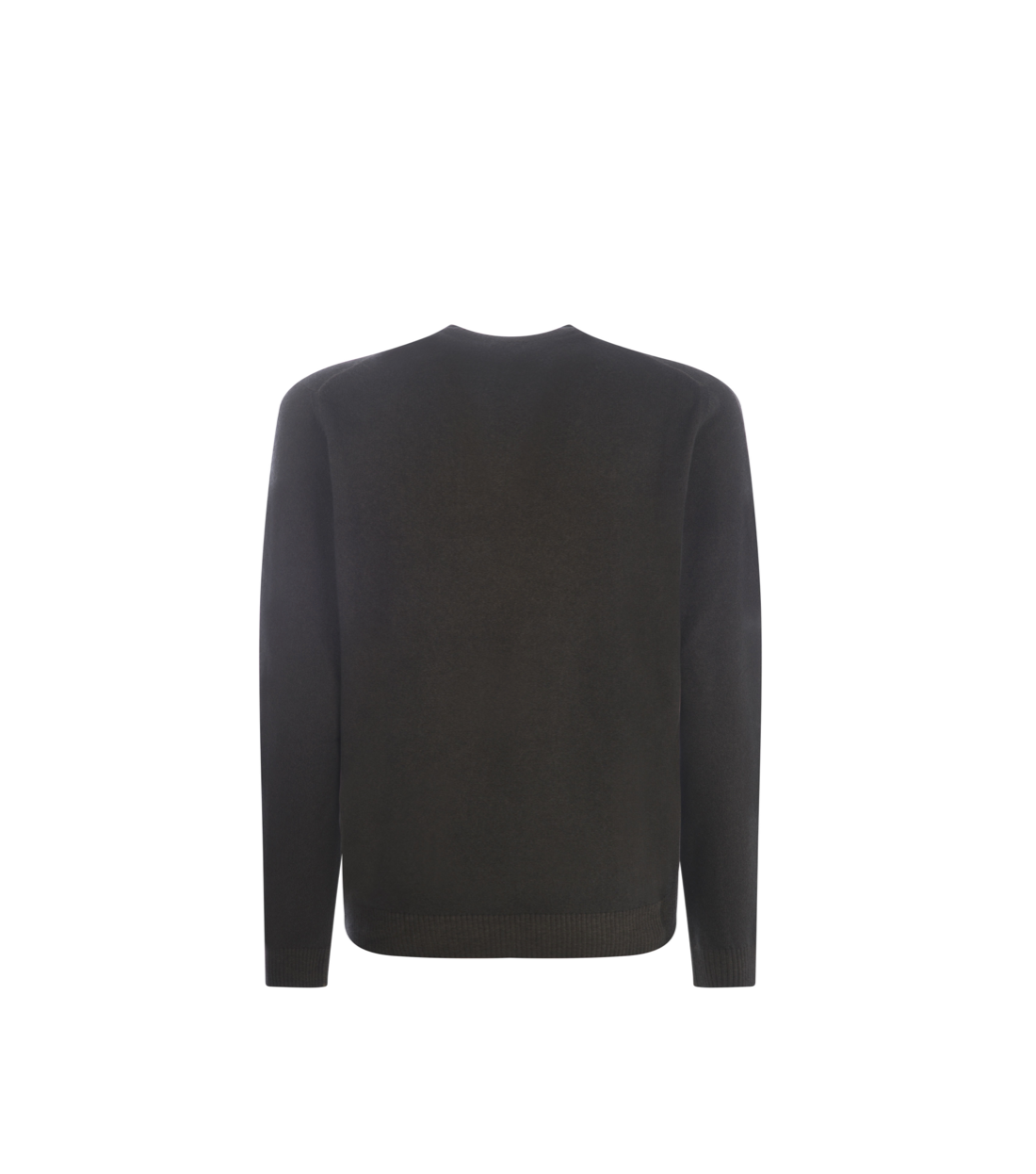 UOMO - Maglia girocollo fino in misto cashmere e lana Grey Melange