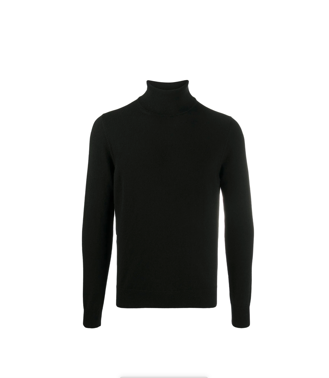 UOMO- Maglia a collo alto fino over in cashmere 100% black