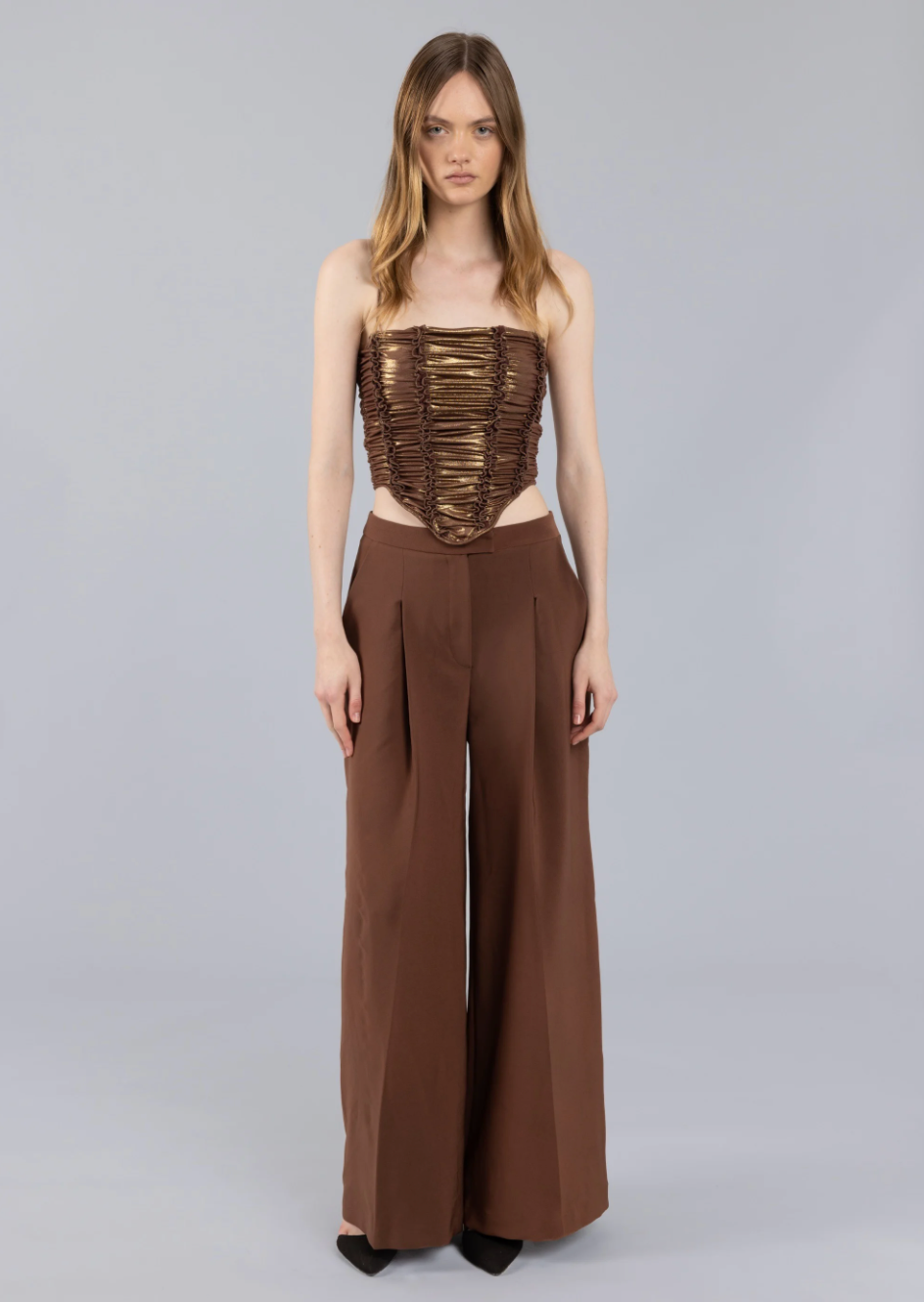 Single-Pleated Pants