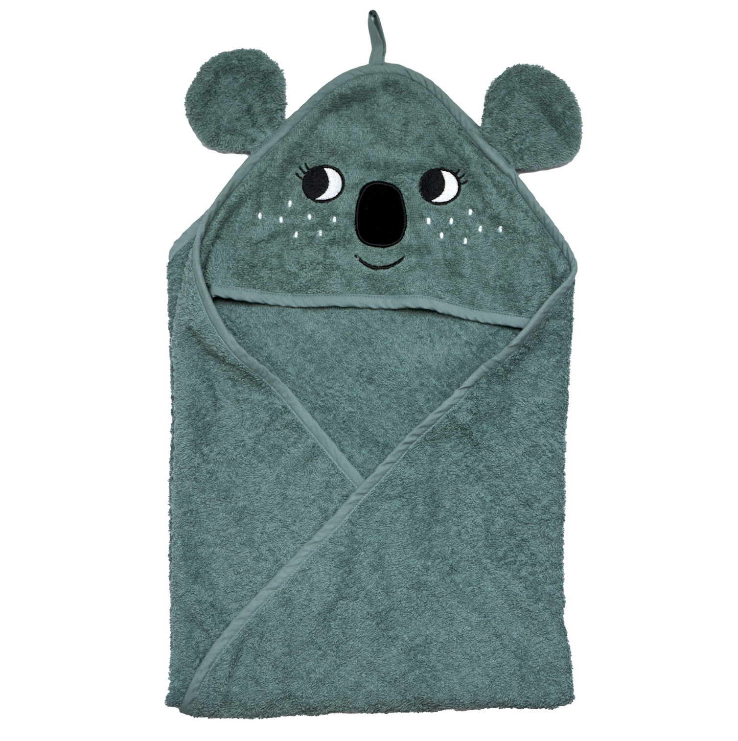 ASCIUGAMANO CON CAPPUCCIO - KOALA, grigio mare