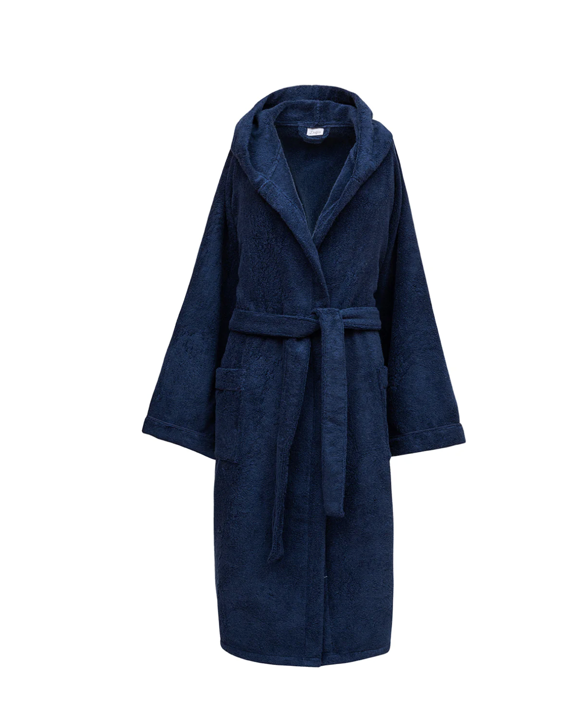 Accappatoio con cappuccio Linea classica Blu notte